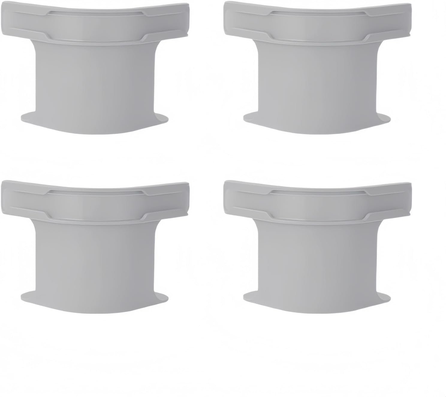 Dan Dan Anti-Slip Bed Sheet Holder Clips – 4-Piece Set with Transparent Fixing Strips, Easy to Install Mattress Sheet Fasteners for All Bed Types, Invisible & Secure Fit (Grey)